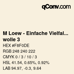 Código de color: M Loew - Einfache Vielfalt - wolle 3 | qconv.com