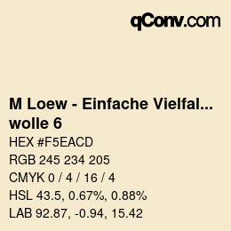 Código de color: M Loew - Einfache Vielfalt - wolle 6 | qconv.com