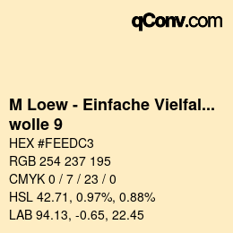 Color code: M Loew - Einfache Vielfalt - wolle 9 | qconv.com