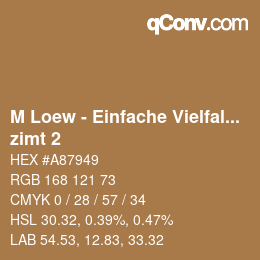 Código de color: M Loew - Einfache Vielfalt - zimt 2 | qconv.com