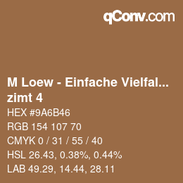 Farbcode: M Loew - Einfache Vielfalt - zimt 4 | qconv.com