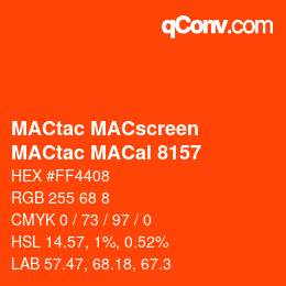 Farbcode: MACtac MACscreen - MACtac MACal 8157 | qconv.com