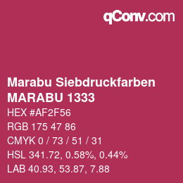 Código de color: Marabu Siebdruckfarben - MARABU 1333 | qconv.com