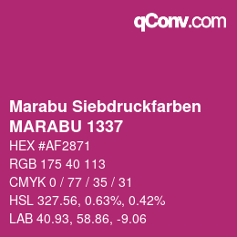 Código de color: Marabu Siebdruckfarben - MARABU 1337 | qconv.com