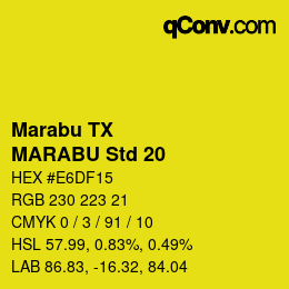 Farbcode: Marabu TX - MARABU Std 20 | qconv.com