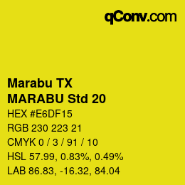 Farbcode: Marabu TX - MARABU Std 20 | qconv.com