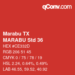 Farbcode: Marabu TX - MARABU Std 36 | qconv.com