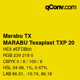 カラーコード: Marabu TX - MARABU Texaplast TXP 20 | qconv.com