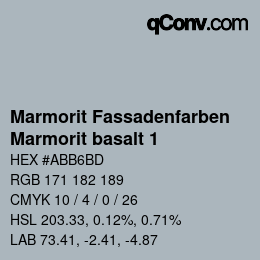 Code couleur: Marmorit Fassadenfarben - Marmorit basalt 1 | qconv.com