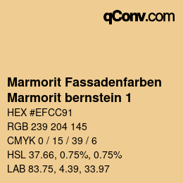 カラーコード: Marmorit Fassadenfarben - Marmorit bernstein 1 | qconv.com