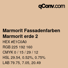 カラーコード: Marmorit Fassadenfarben - Marmorit erde 2 | qconv.com