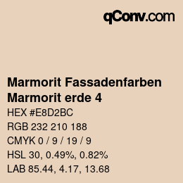 カラーコード: Marmorit Fassadenfarben - Marmorit erde 4 | qconv.com