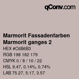 Code couleur: Marmorit Fassadenfarben - Marmorit ganges 2 | qconv.com