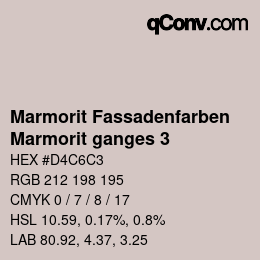 Code couleur: Marmorit Fassadenfarben - Marmorit ganges 3 | qconv.com