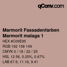 カラーコード: Marmorit Fassadenfarben - Marmorit malaga 1 | qconv.com