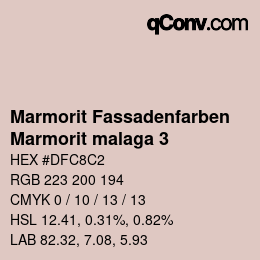 カラーコード: Marmorit Fassadenfarben - Marmorit malaga 3 | qconv.com