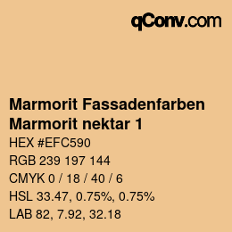 カラーコード: Marmorit Fassadenfarben - Marmorit nektar 1 | qconv.com