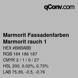 カラーコード: Marmorit Fassadenfarben - Marmorit rauch 1 | qconv.com