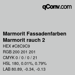 カラーコード: Marmorit Fassadenfarben - Marmorit rauch 2 | qconv.com