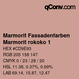 カラーコード: Marmorit Fassadenfarben - Marmorit rokoko 1 | qconv.com