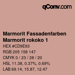 カラーコード: Marmorit Fassadenfarben - Marmorit rokoko 1 | qconv.com