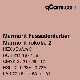 カラーコード: Marmorit Fassadenfarben - Marmorit rokoko 2 | qconv.com