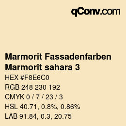 カラーコード: Marmorit Fassadenfarben - Marmorit sahara 3 | qconv.com