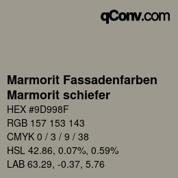 カラーコード: Marmorit Fassadenfarben - Marmorit schiefer | qconv.com