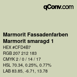 Farbcode: Marmorit Fassadenfarben - Marmorit smaragd 1 | qconv.com