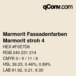 Farbcode: Marmorit Fassadenfarben - Marmorit stroh 4 | qconv.com