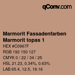 Code couleur: Marmorit Fassadenfarben - Marmorit topas 1 | qconv.com