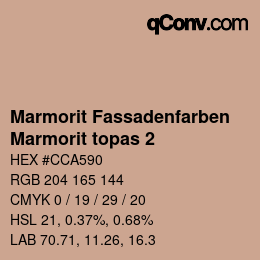 カラーコード: Marmorit Fassadenfarben - Marmorit topas 2 | qconv.com