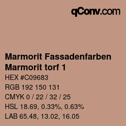 Farbcode: Marmorit Fassadenfarben - Marmorit torf 1 | qconv.com