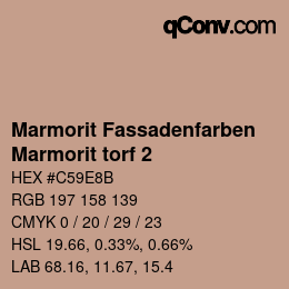 Code couleur: Marmorit Fassadenfarben - Marmorit torf 2 | qconv.com