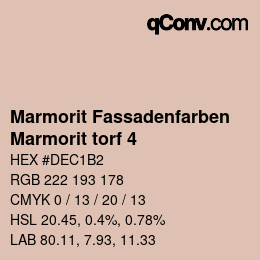 カラーコード: Marmorit Fassadenfarben - Marmorit torf 4 | qconv.com