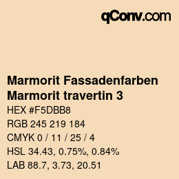 カラーコード: Marmorit Fassadenfarben - Marmorit travertin 3 | qconv.com