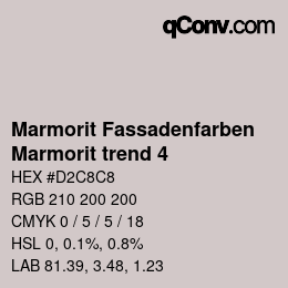 カラーコード: Marmorit Fassadenfarben - Marmorit trend 4 | qconv.com