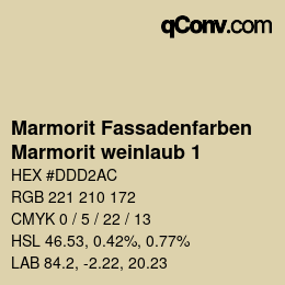 カラーコード: Marmorit Fassadenfarben - Marmorit weinlaub 1 | qconv.com