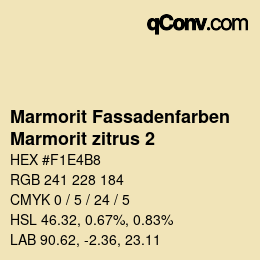カラーコード: Marmorit Fassadenfarben - Marmorit zitrus 2 | qconv.com