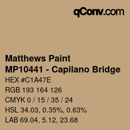 Code couleur: Matthews Paint - MP10441 - Capilano Bridge | qconv.com