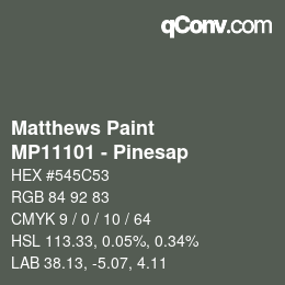Code couleur: Matthews Paint - MP11101 - Pinesap | qconv.com