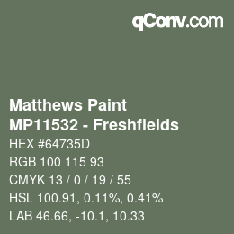 Código de color: Matthews Paint - MP11532 - Freshfields | qconv.com