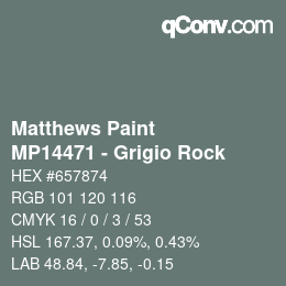 Farbcode: Matthews Paint - MP14471 - Grigio Rock | qconv.com