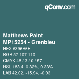 Farbcode: Matthews Paint - MP15254 - Grenbleu | qconv.com