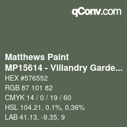 Code couleur: Matthews Paint - MP15614 - Villandry Gardens | qconv.com