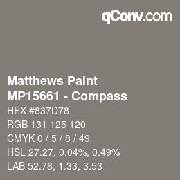 Farbcode: Matthews Paint - MP15661 - Compass | qconv.com