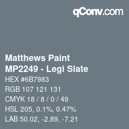 Farbcode: Matthews Paint - MP2249 - Legi Slate | qconv.com