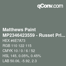 Farbcode: Matthews Paint - MP2346423559 - Russet Prl over Victoria Green | qconv.com