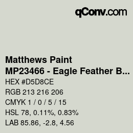 Color code: Matthews Paint - MP23466 - Eagle Feather Basecoat | qconv.com