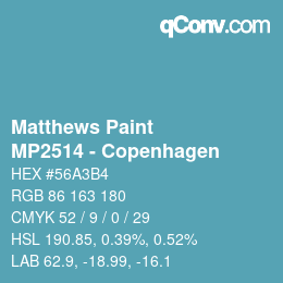 Color code: Matthews Paint - MP2514 - Copenhagen | qconv.com